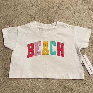 NWT Feather 4 Arrow Toddler Beach Crop Tee Size 2-3 Year